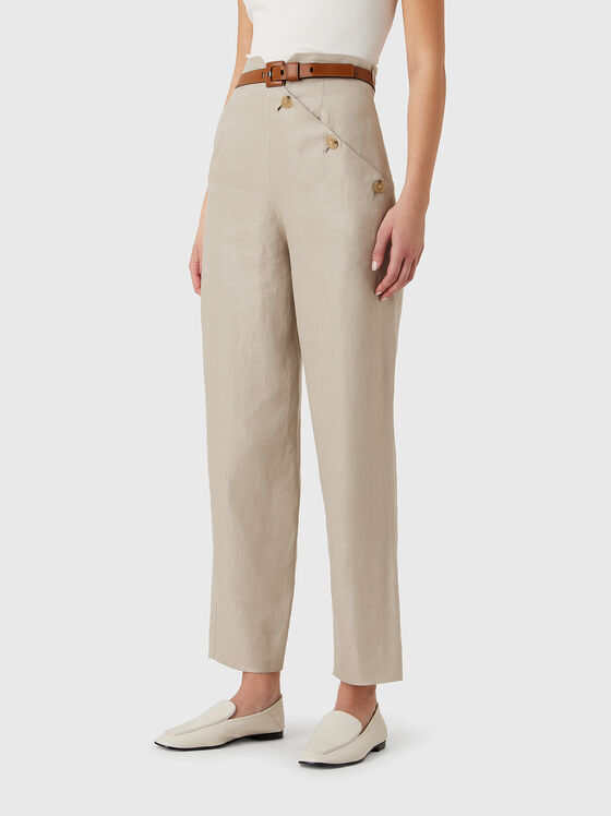 Trousers with accent buttons  - 1
