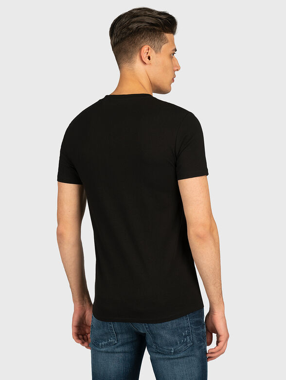 CORE black T-shirt with V-neck - 3