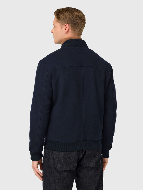 Wool blend bomber jacket - 3