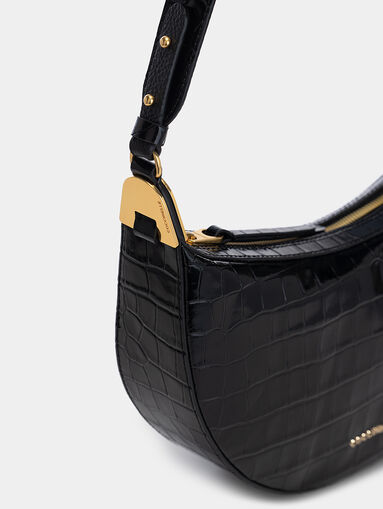 ANAIS CROCO Black crossbody bag - 4