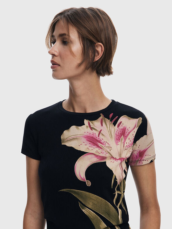 Floral print T-shirt - 4