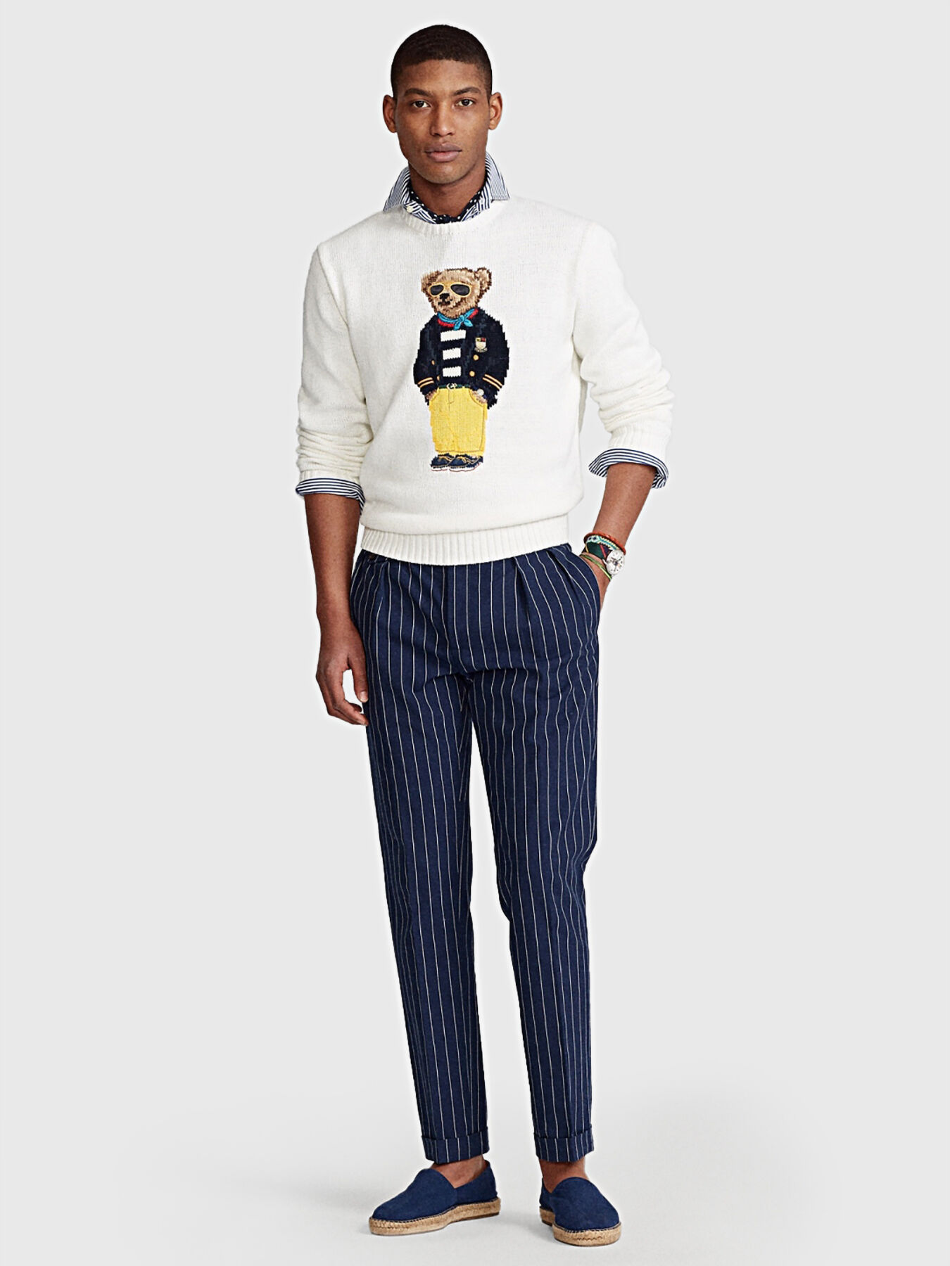 White Polo Bear sweater brand POLO RALPH LAUREN