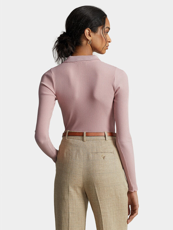 Blouse with collar and long sleeve - 3