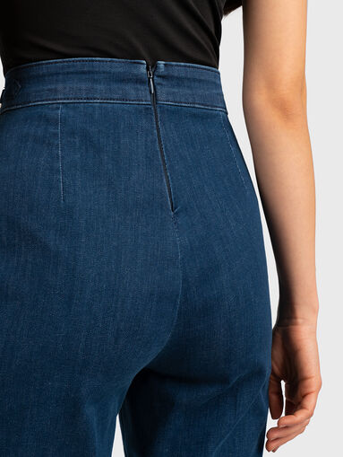 Jeans with metal logo accent - 5