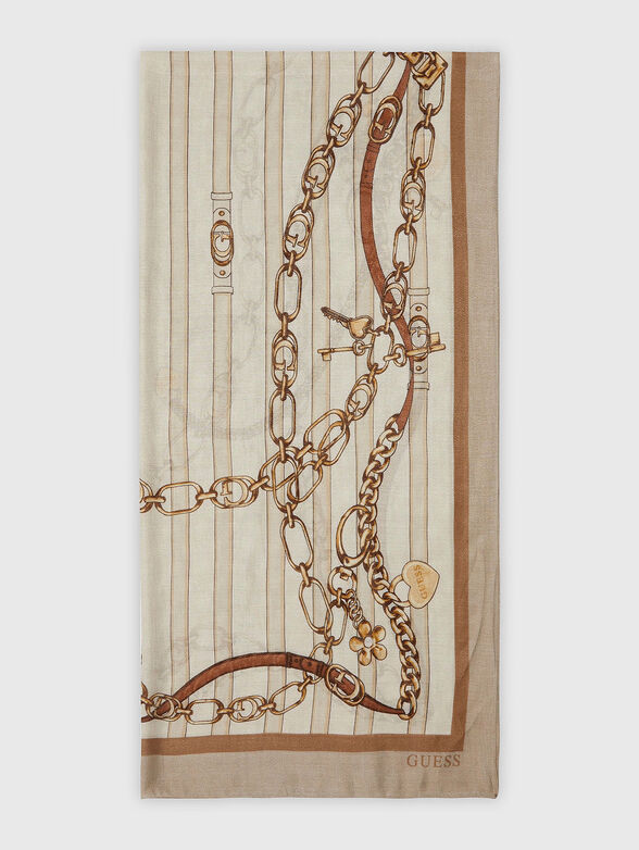 Long scarf with print - 1