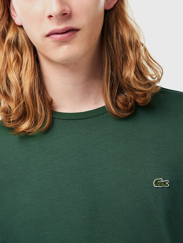 Green cotton T-shirt - 4