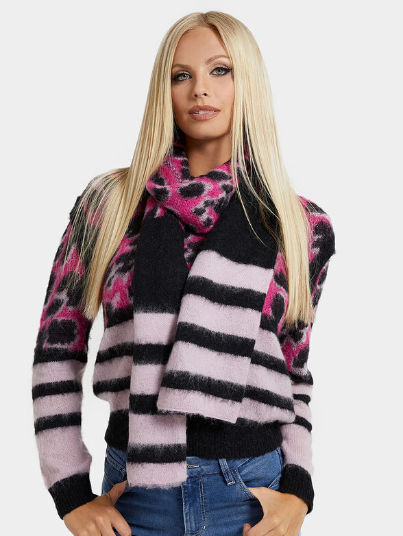 Scarf with animal print - 2