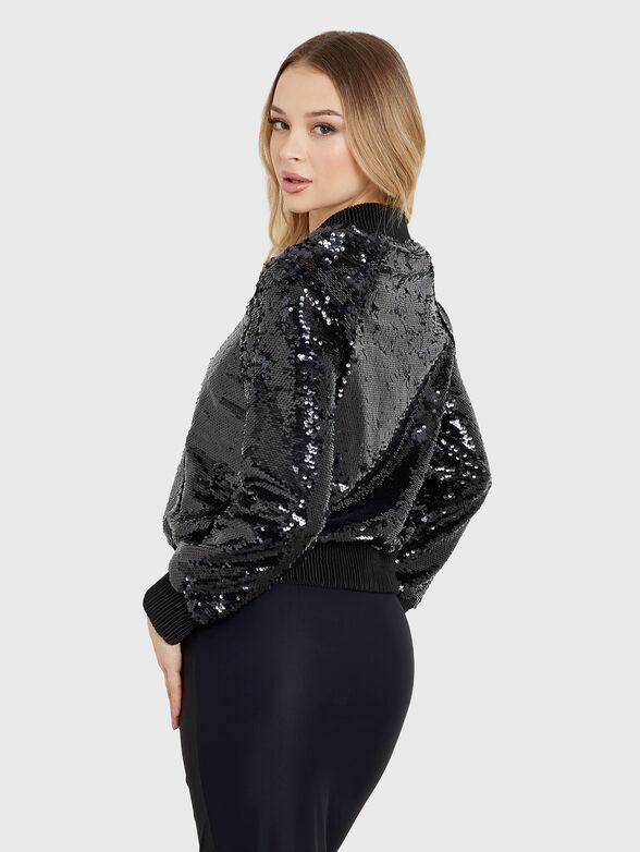 ANTONIA black jacket with sequins - 3