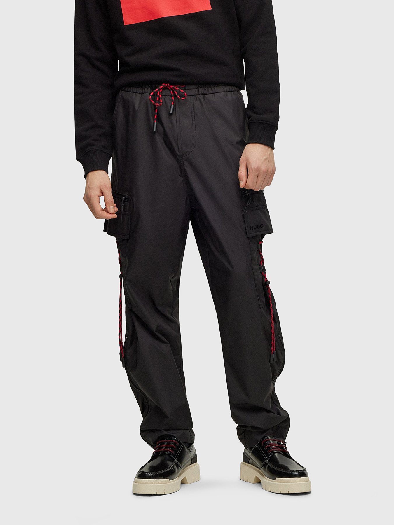 Cargo Pants Hugo Boss Black Pants Cargo Pants With Logo Detail - Main Image