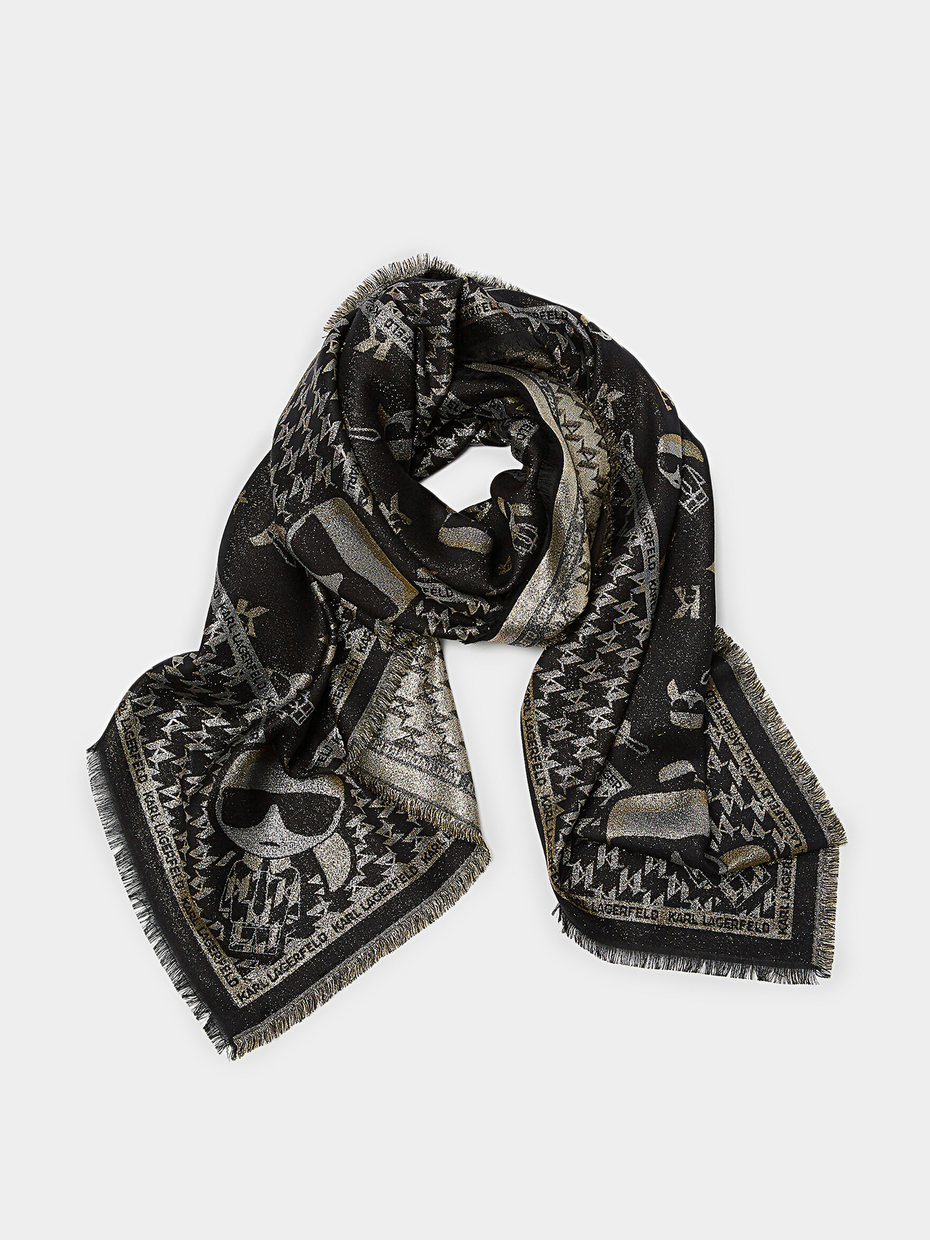 Women's K/SIGNATURE SILK SCARF by KARL LAGERFELD | Free Shipping and Returns