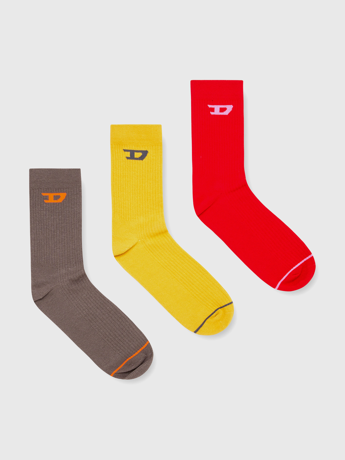 DIESEL | SKM-D-TENNIS-CREW-17,5 3PACK SOCKS WHITE 靴下 Diesel Skm-d-crew-sport Three Pack Socks | italist