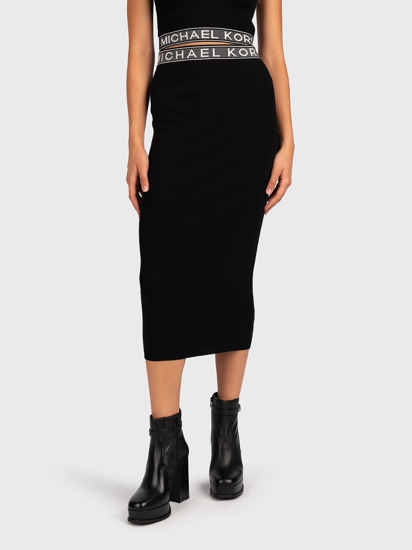 Skirt with contrast logo stripe brand MICHAEL KORS