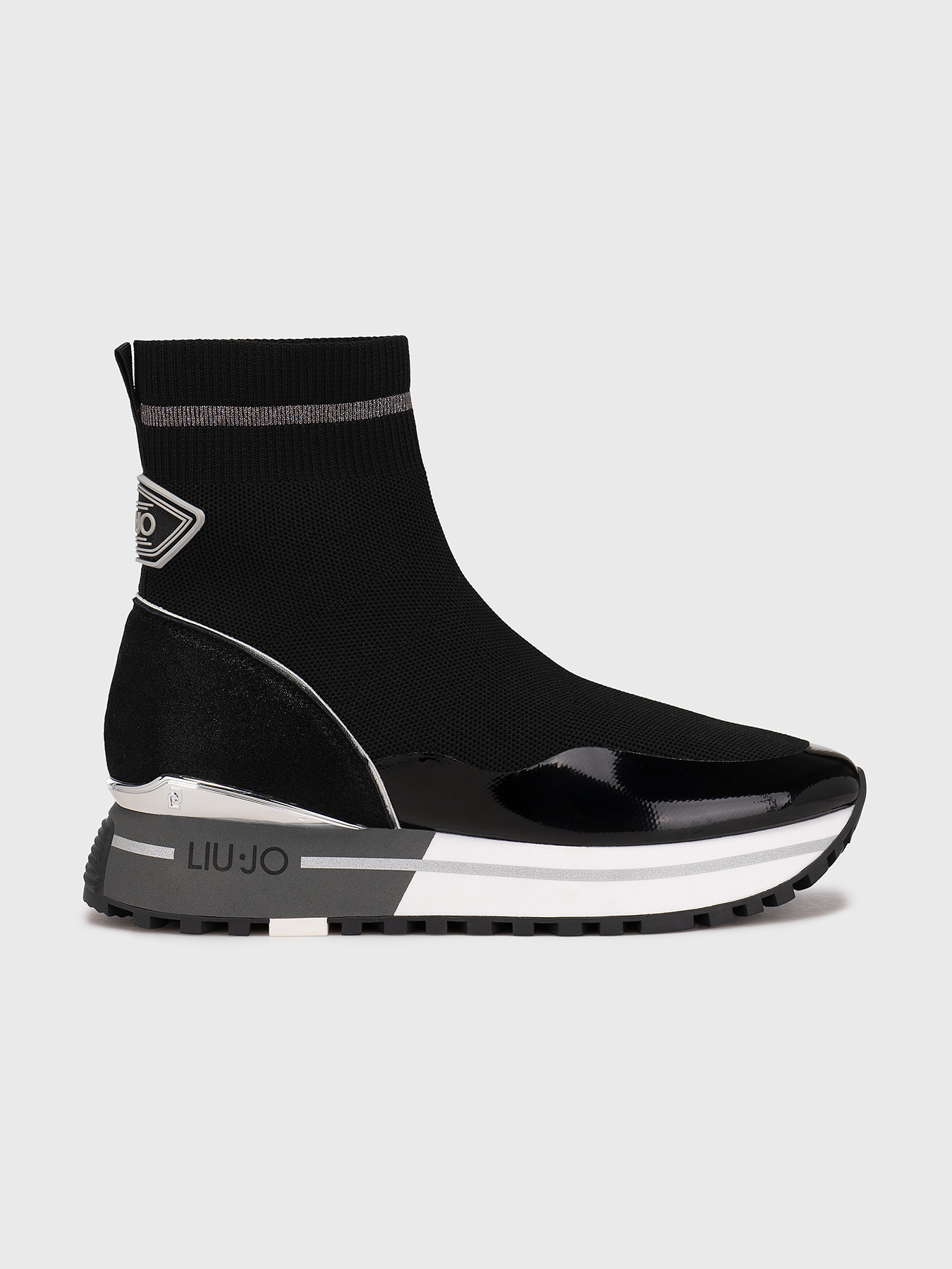 MAXI WONDER 51 black slip-on shoes brand LIU JO