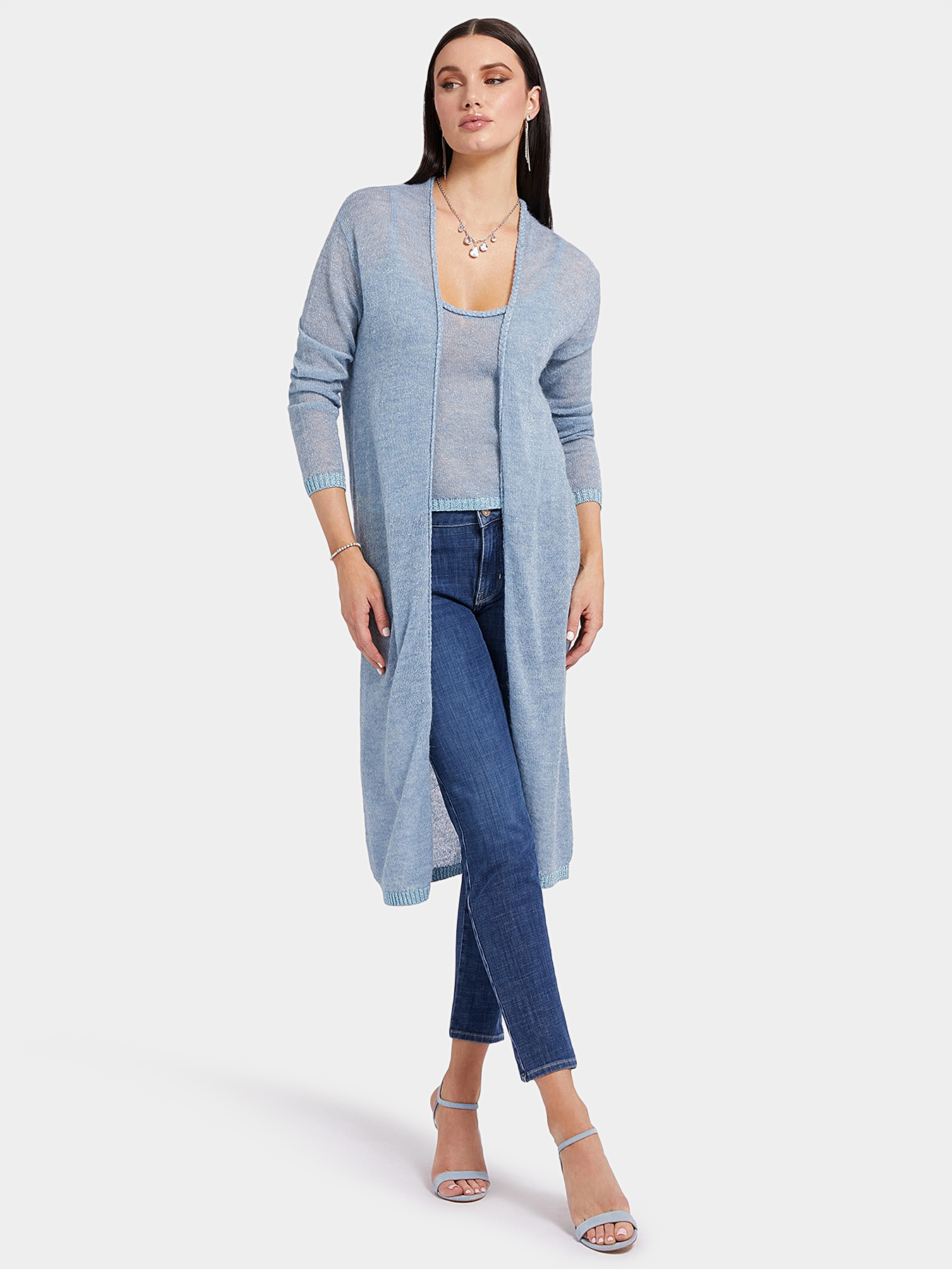 DENISE cardigan with shiny threads brand GUESS