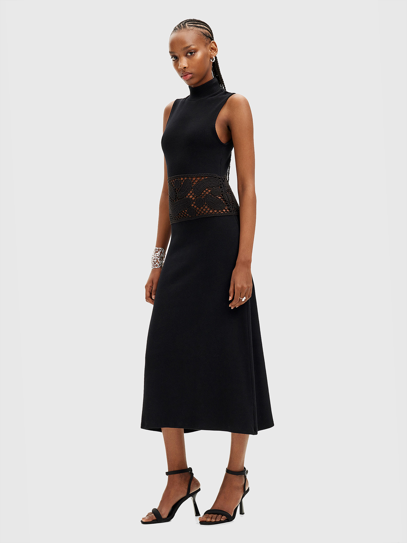 ワンピース DSQUARED2 Ribbed viscose dress Black  S75CV0598S18170 Dsquared2 Ribbed viscose dress - Black - Women