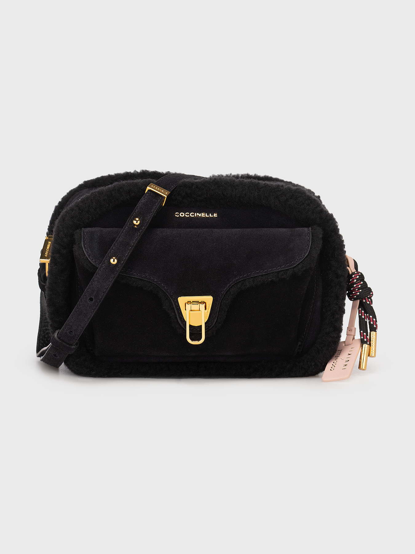 Suede crossbody bag brand COCCINELLE Globalbrandsstore en