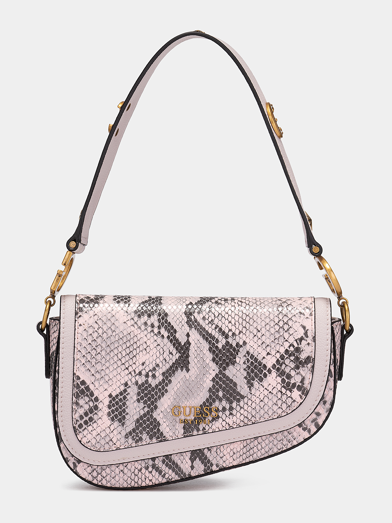 Bag with a modern snake print brand GUESS — Globalbrandsstore.com/en