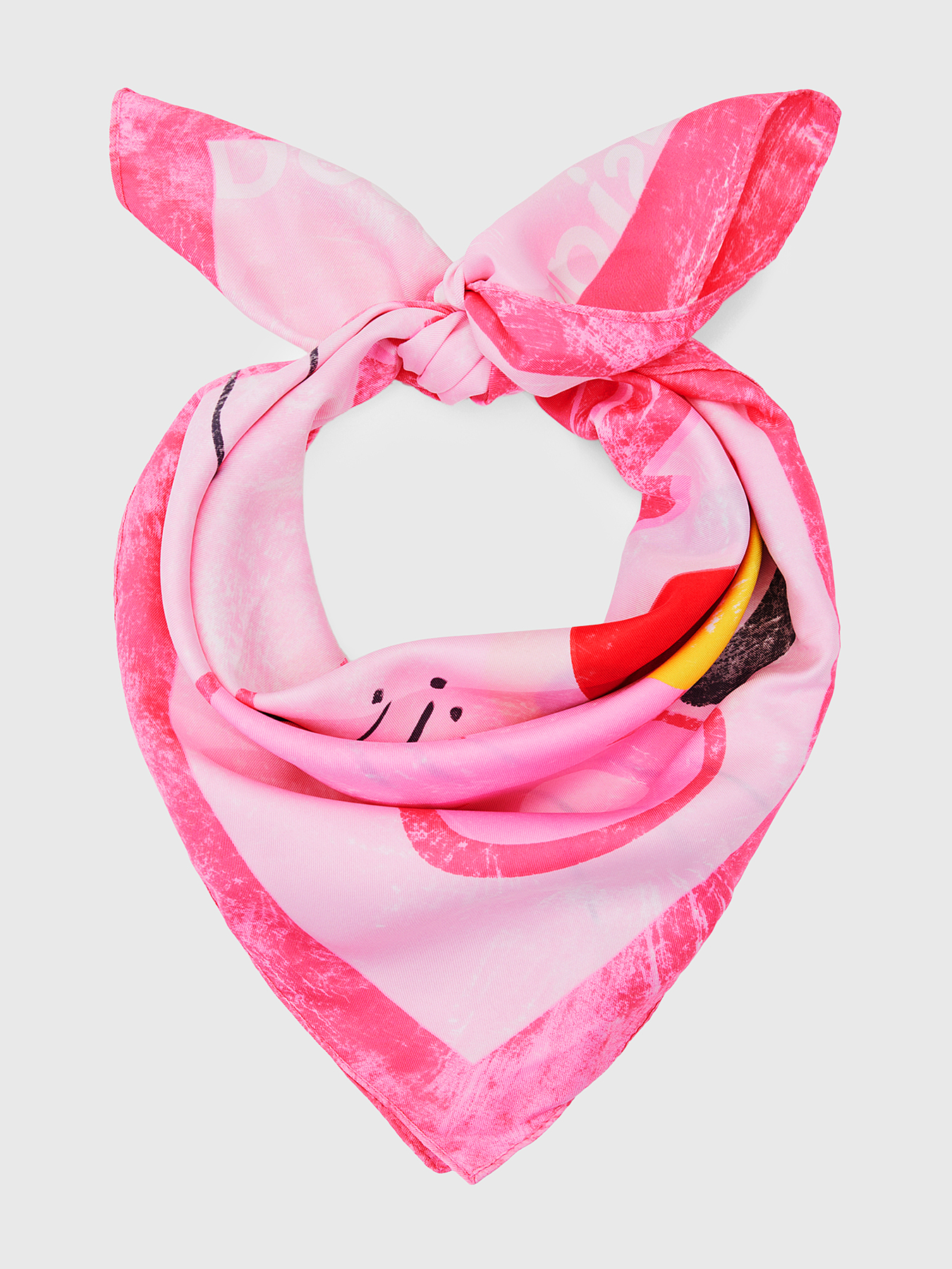 PINK PANTHER scarf in fucsia color brand DESIGUAL