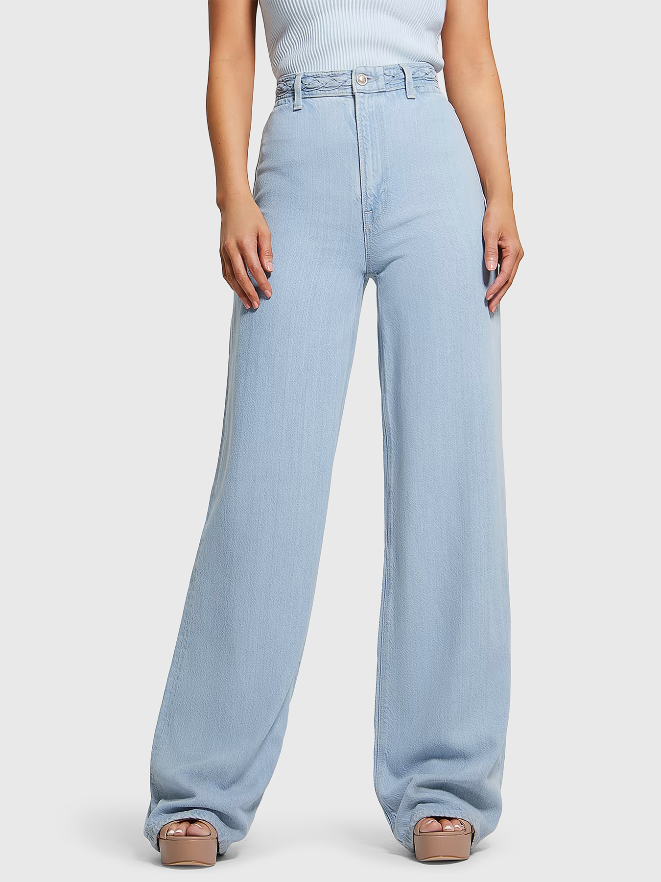 Jeans with accent wide legs brand GUESS — Globalbrandsstore