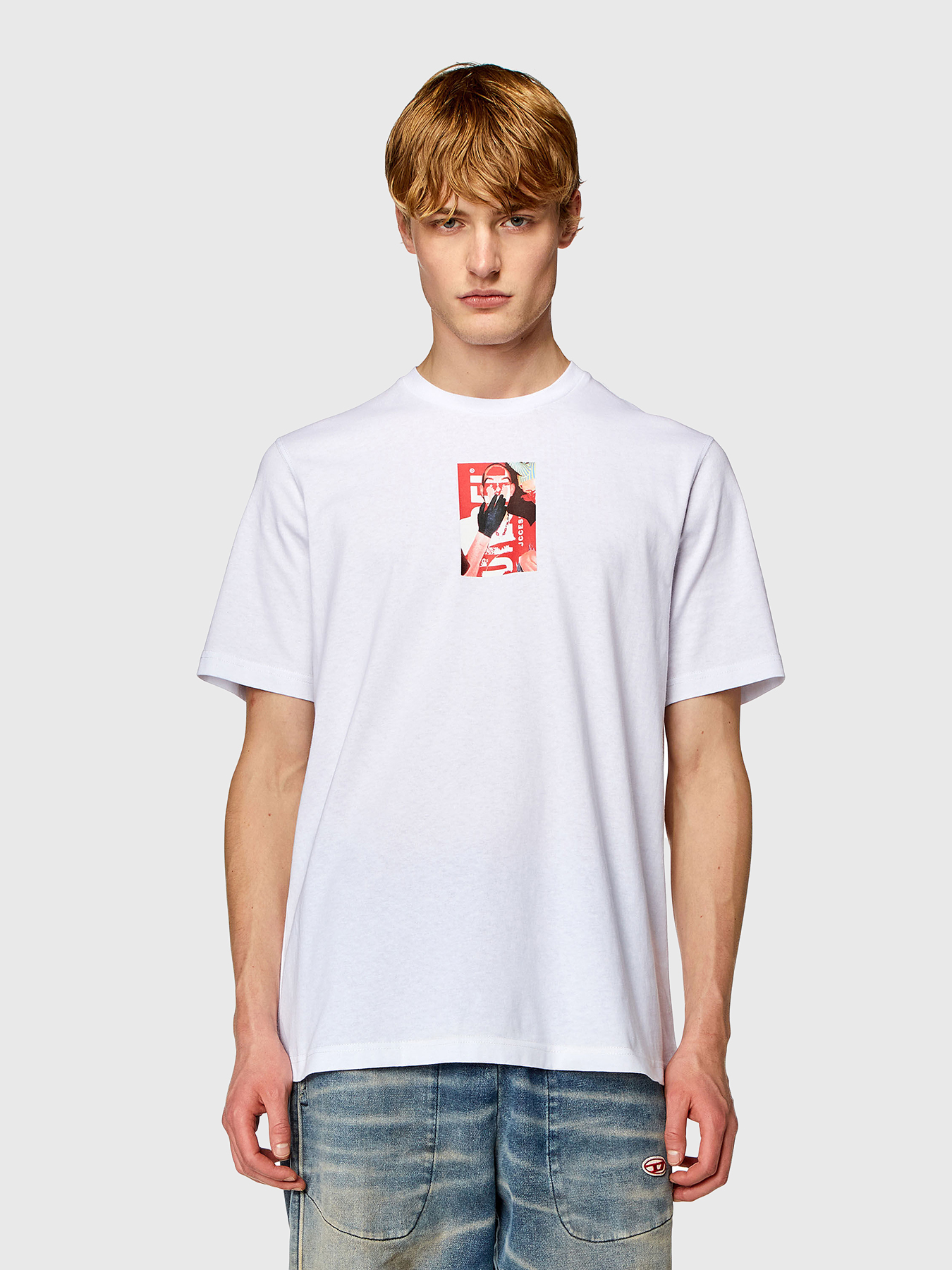 新品 LOGO OVERT-SHIRT with PEARL ホワイト JOSEMOON LOGO OVER TSHIRT with PEARL/ジョゼムーンロゴ