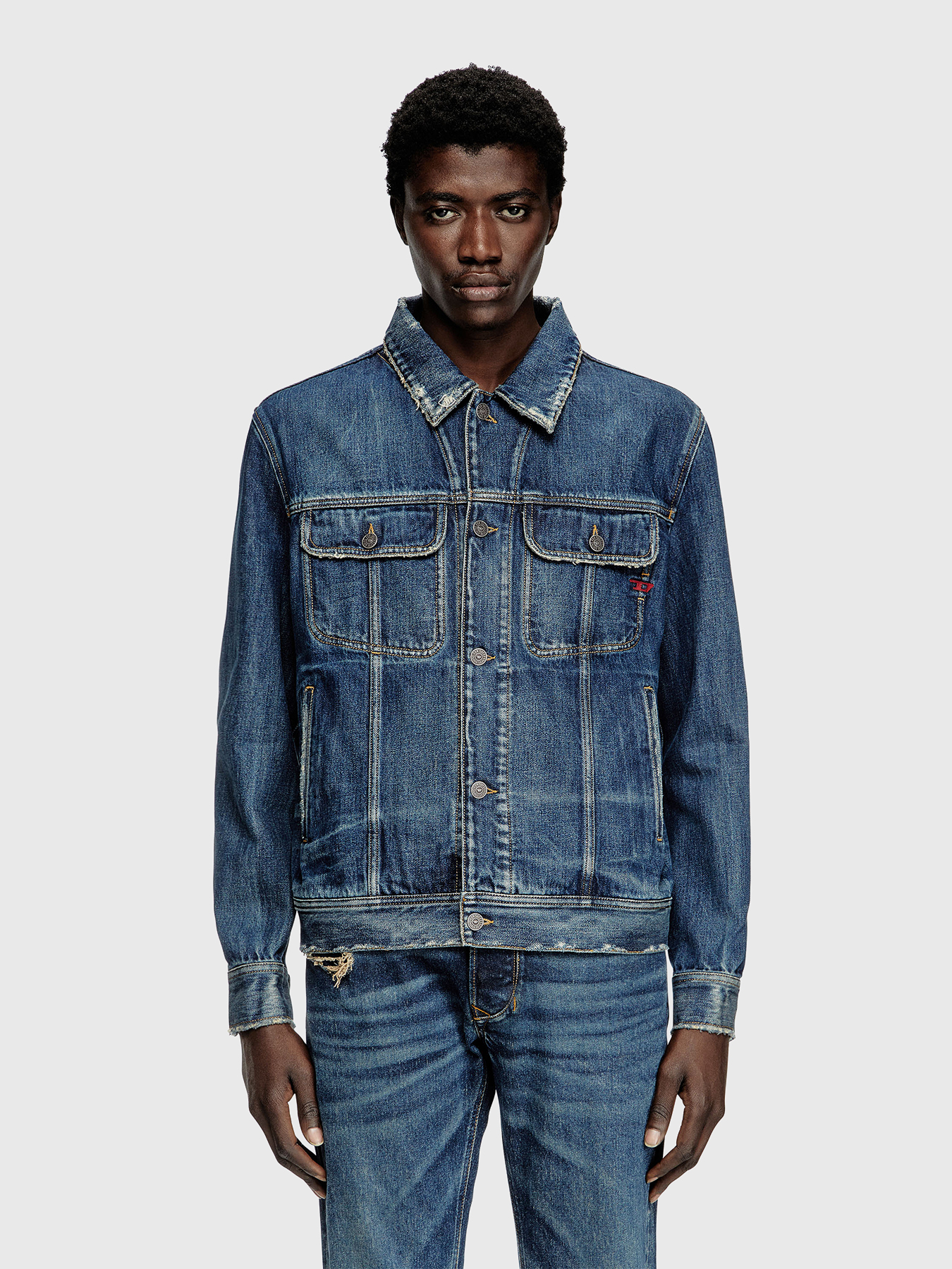 D-BARCY denim jacket brand DIESEL — Globalbrandsstore.com/en