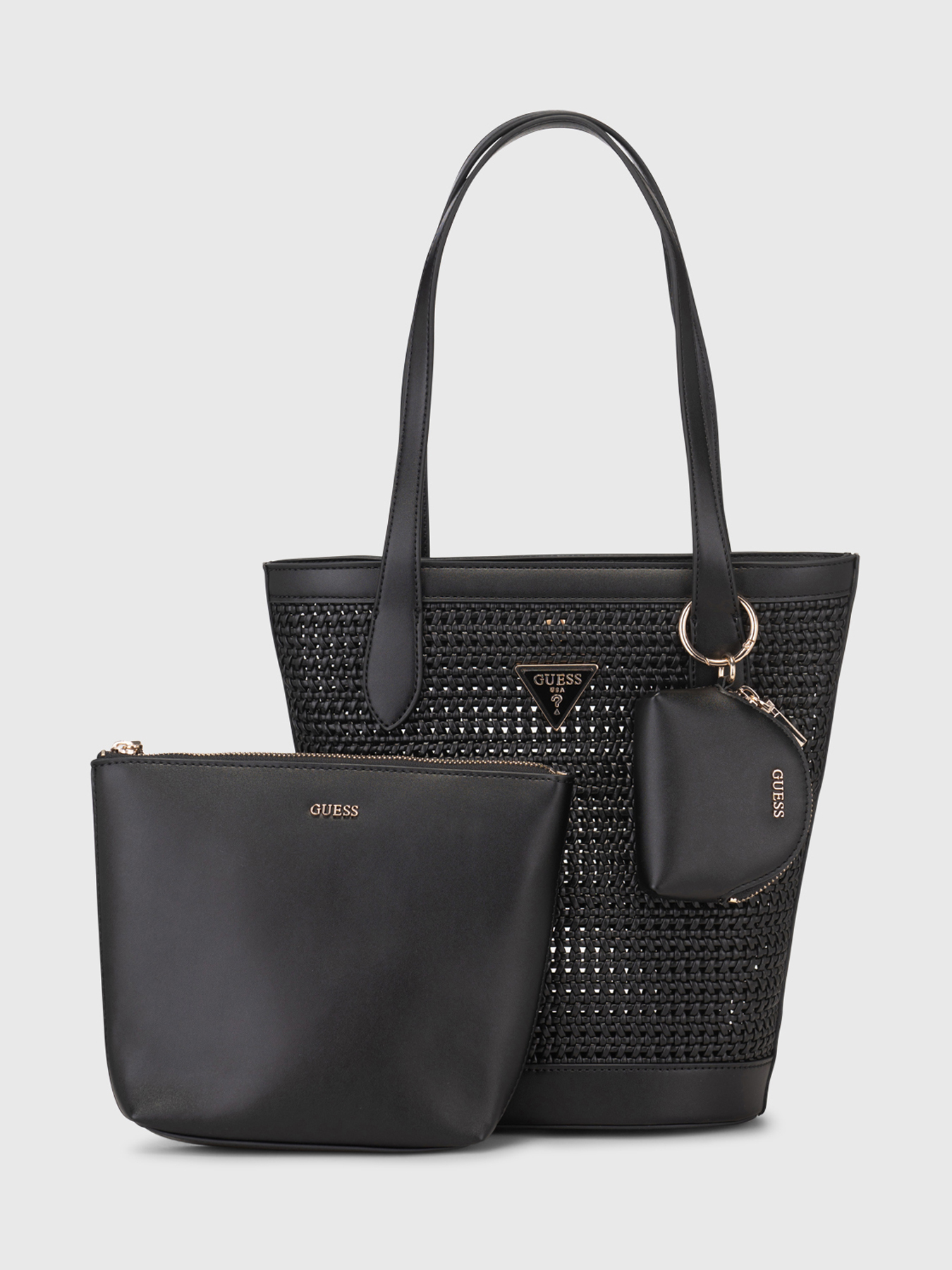 EMELDA black bag with pouch brand GUESS —