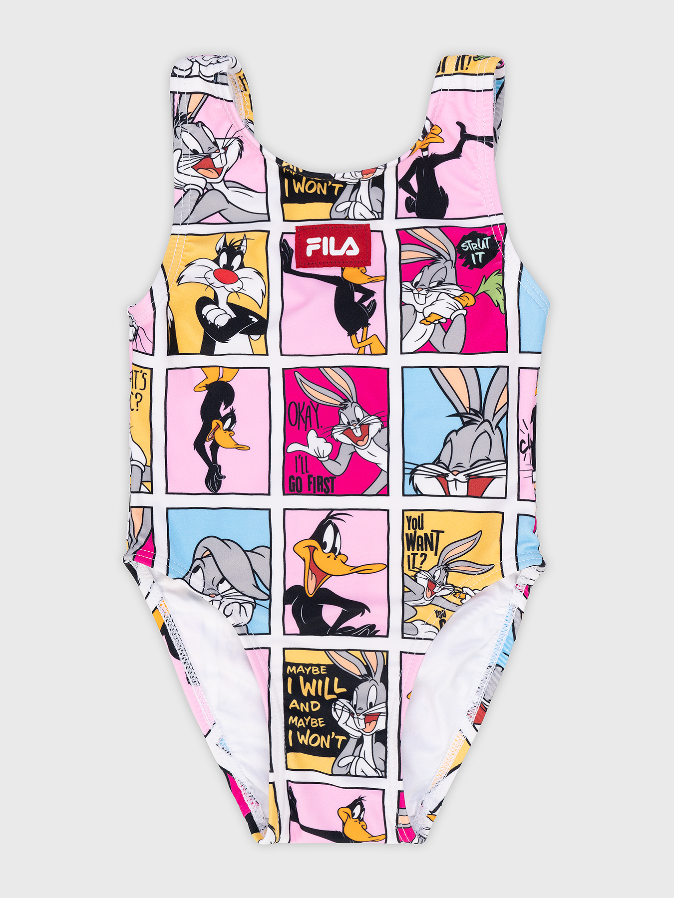 【FILA】 Terry One Piece Swimwear / 追跡付 Fila Body Cross Green and Purple Swimsuit - Futfanatics