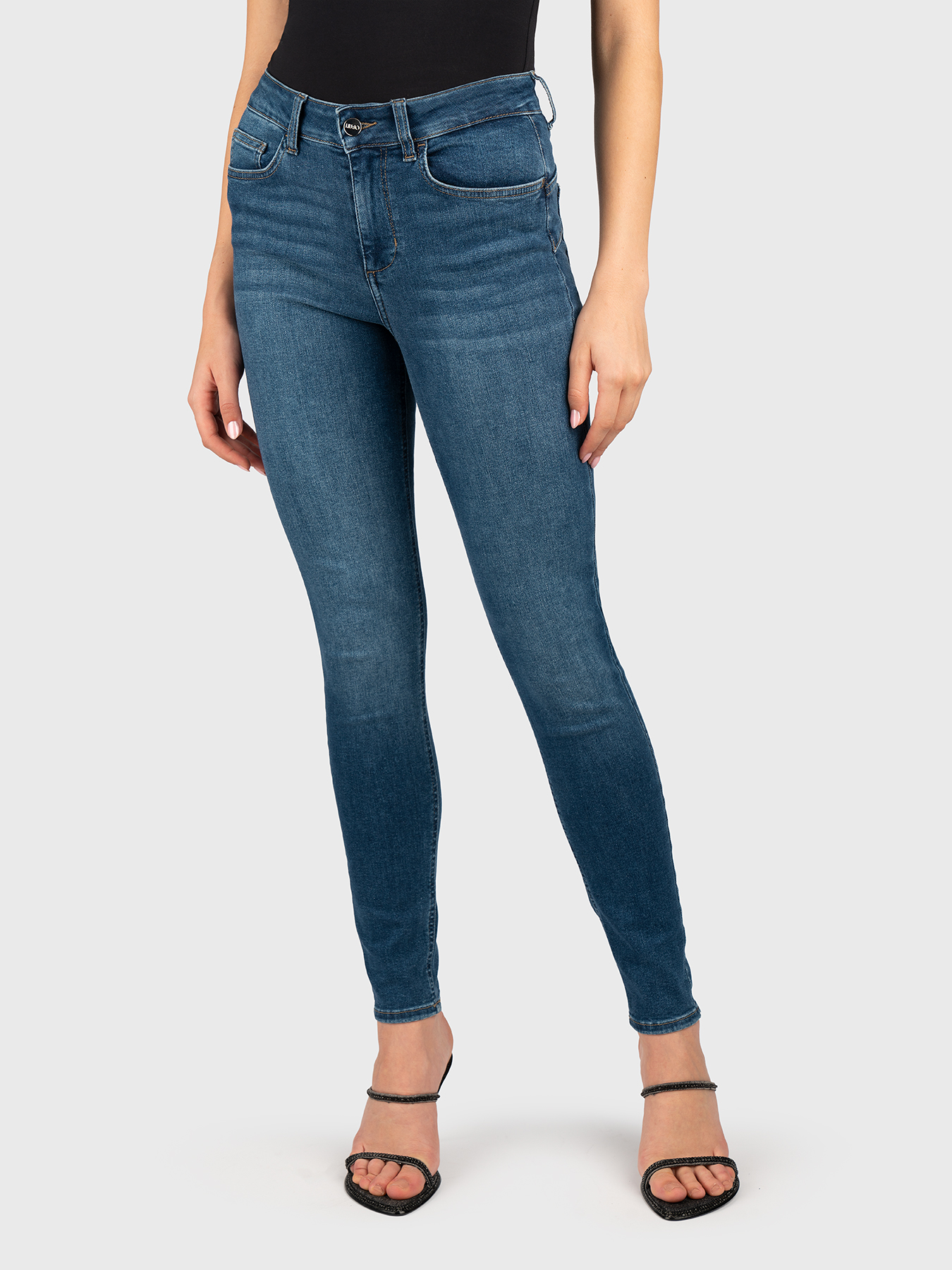Jeans Slim Jeans Liu Jo Con Brillantini Bottom Up Skinny Jeans