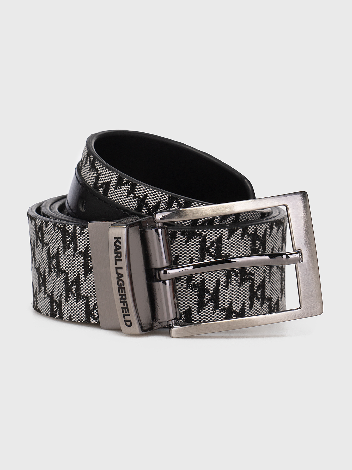 Reversible belt with logo accent brand Karl Lagerfeld