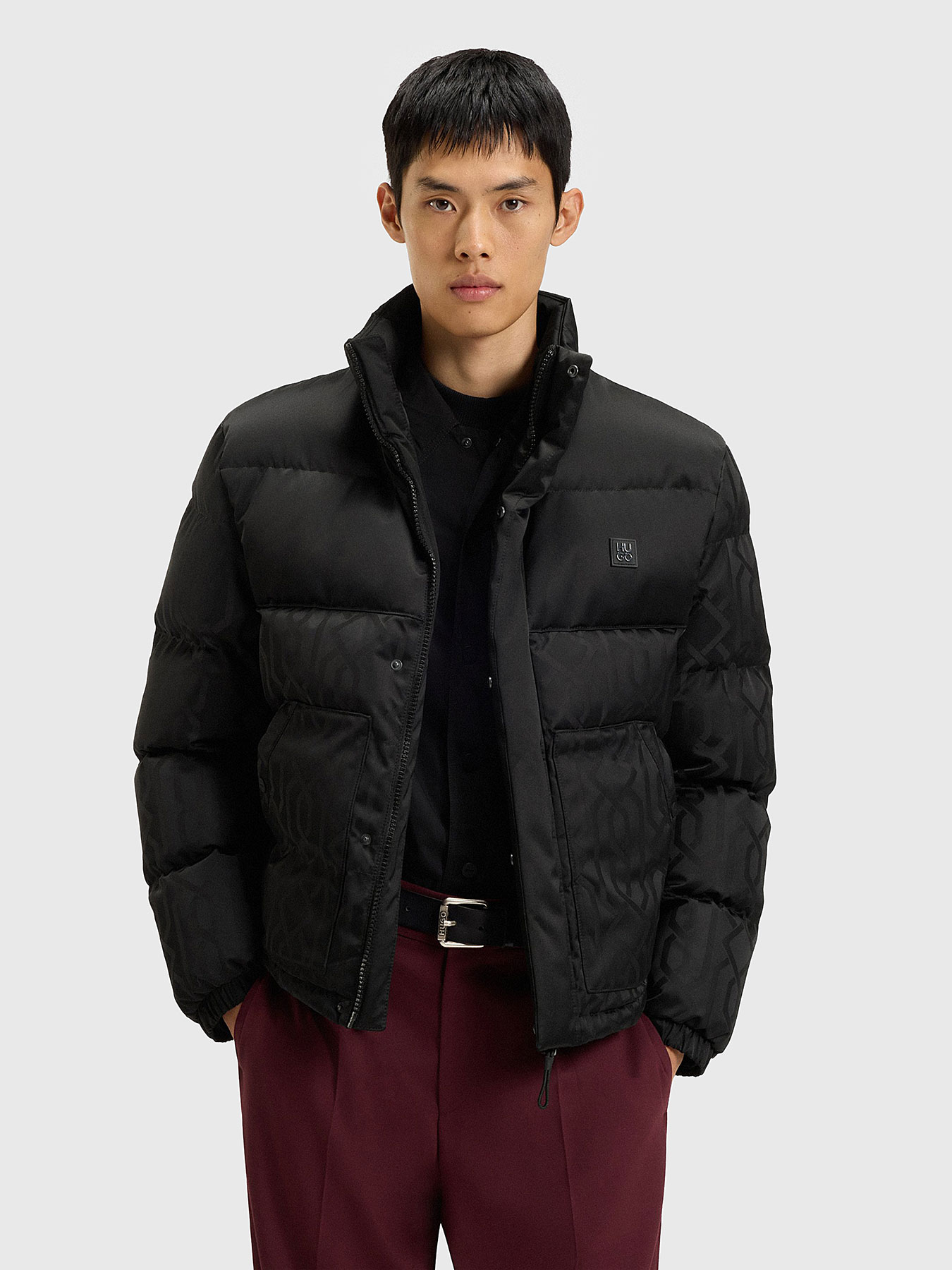 Padded jacket with print brand HUGO — Globalbrandsstore.com/en