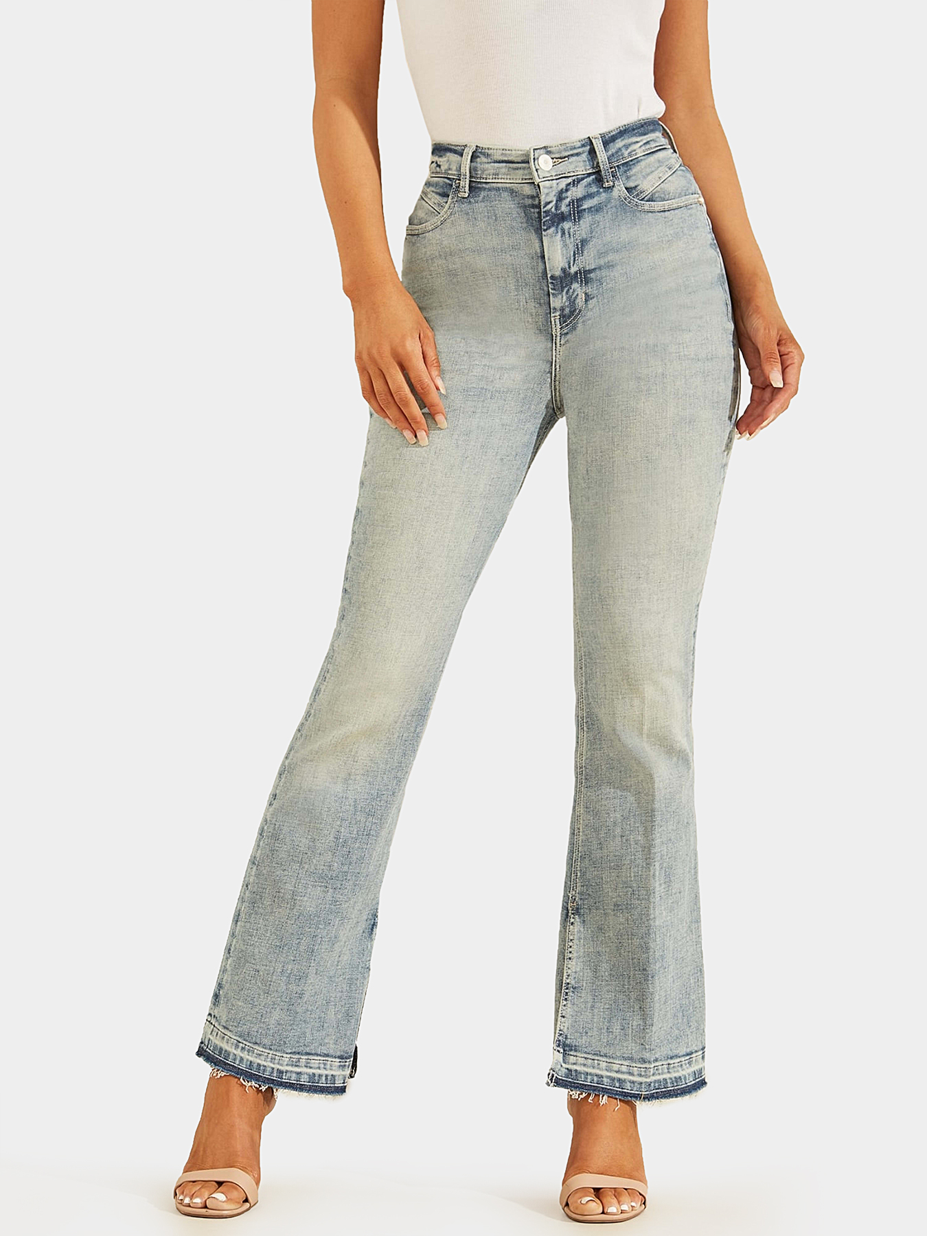 POP 70S jeans with washed effect brand GUESS