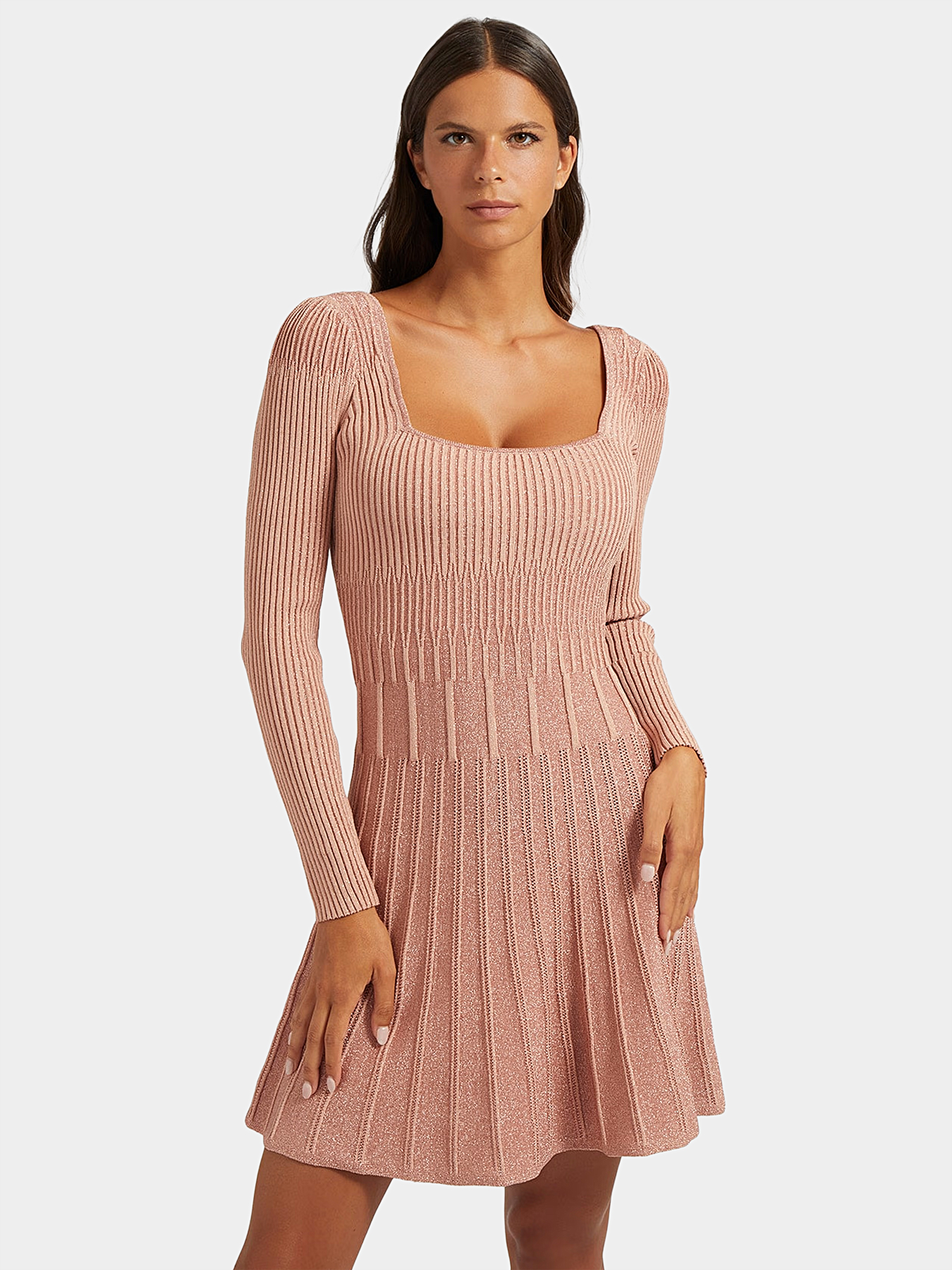 JULES pink viscose blend dress brand GUESS