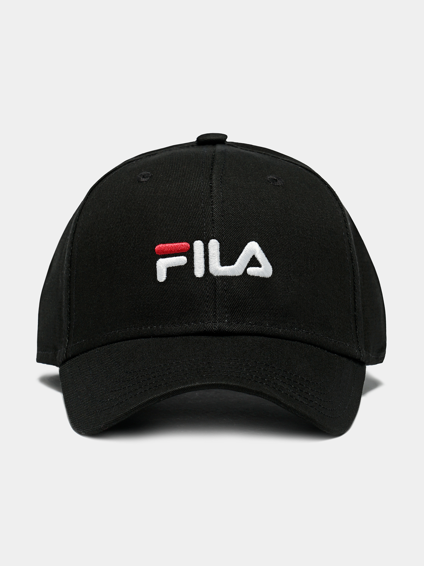 キャップ FILA Lowercase logo ball cap 5FT1364 Fila Embroidered Logo Sample- Strapback Hat Cap Black - Low
