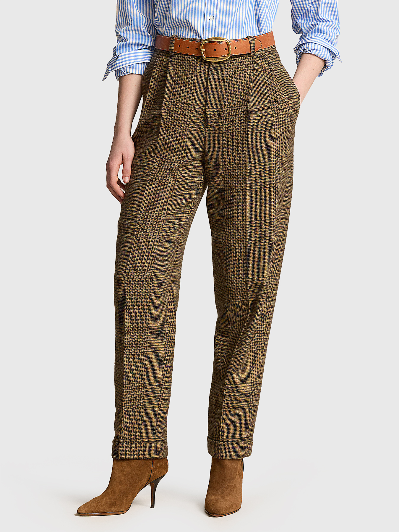 Ralph Lauren Purple Label Men's Wool Gabardine Pants | A.K.