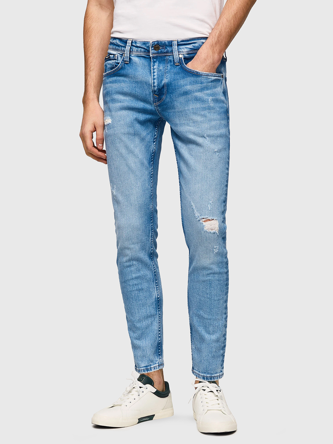 Pepe Jeans Skinny Jeans 'Finsbury' in Black Denim - About You