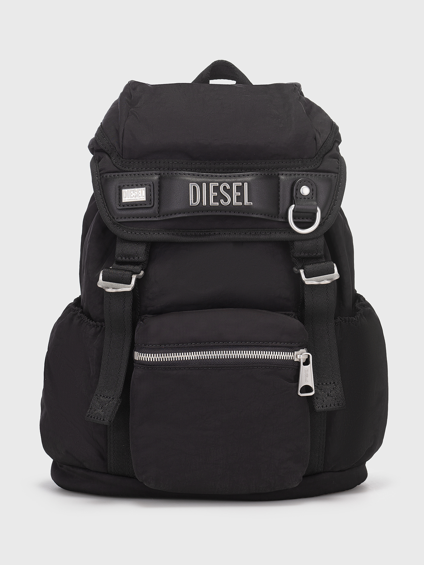 Black backpack with logo detail brand DIESEL — Globalbrandsstore