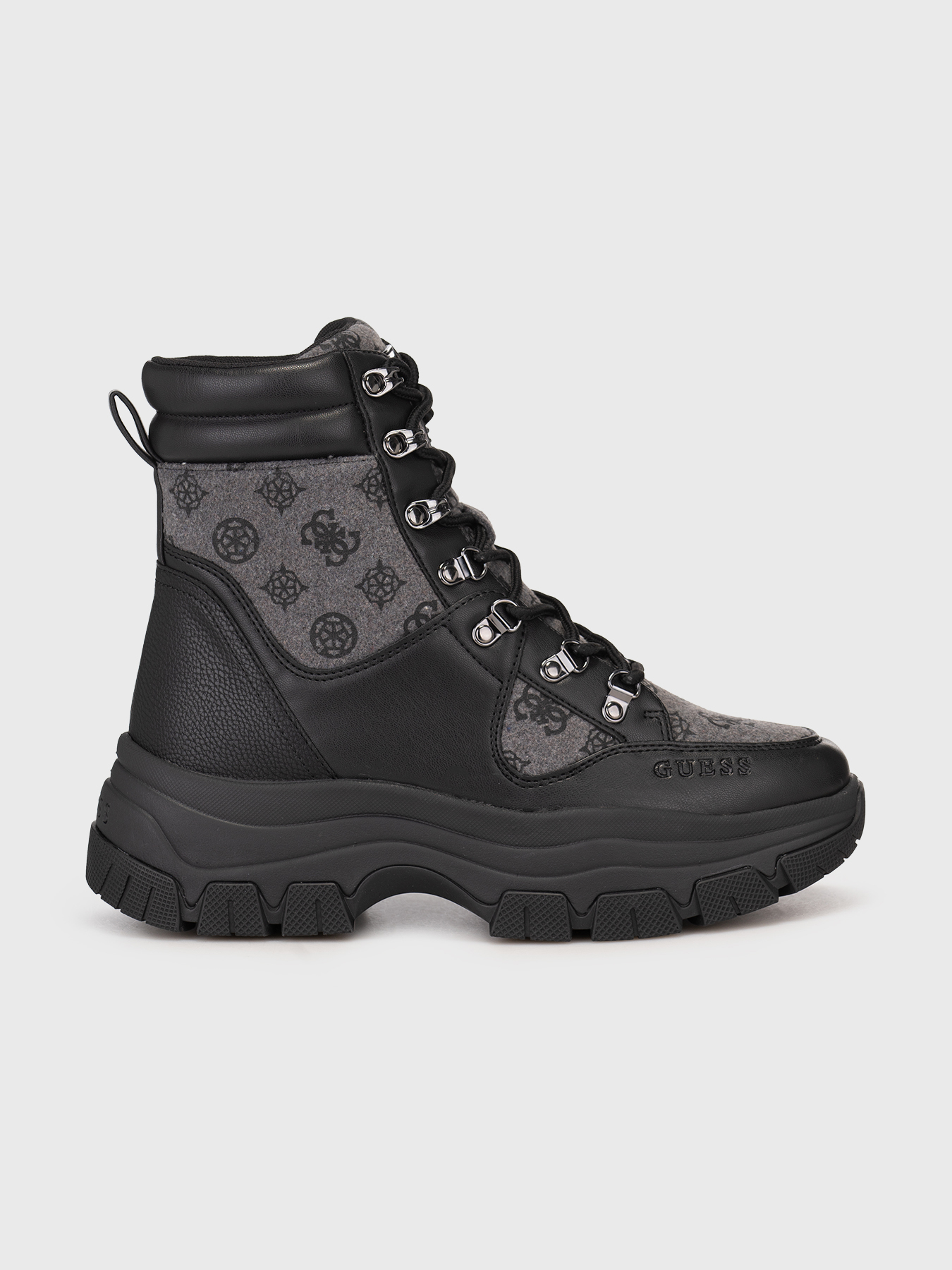 BLIZA boots with monogram print brand GUESS