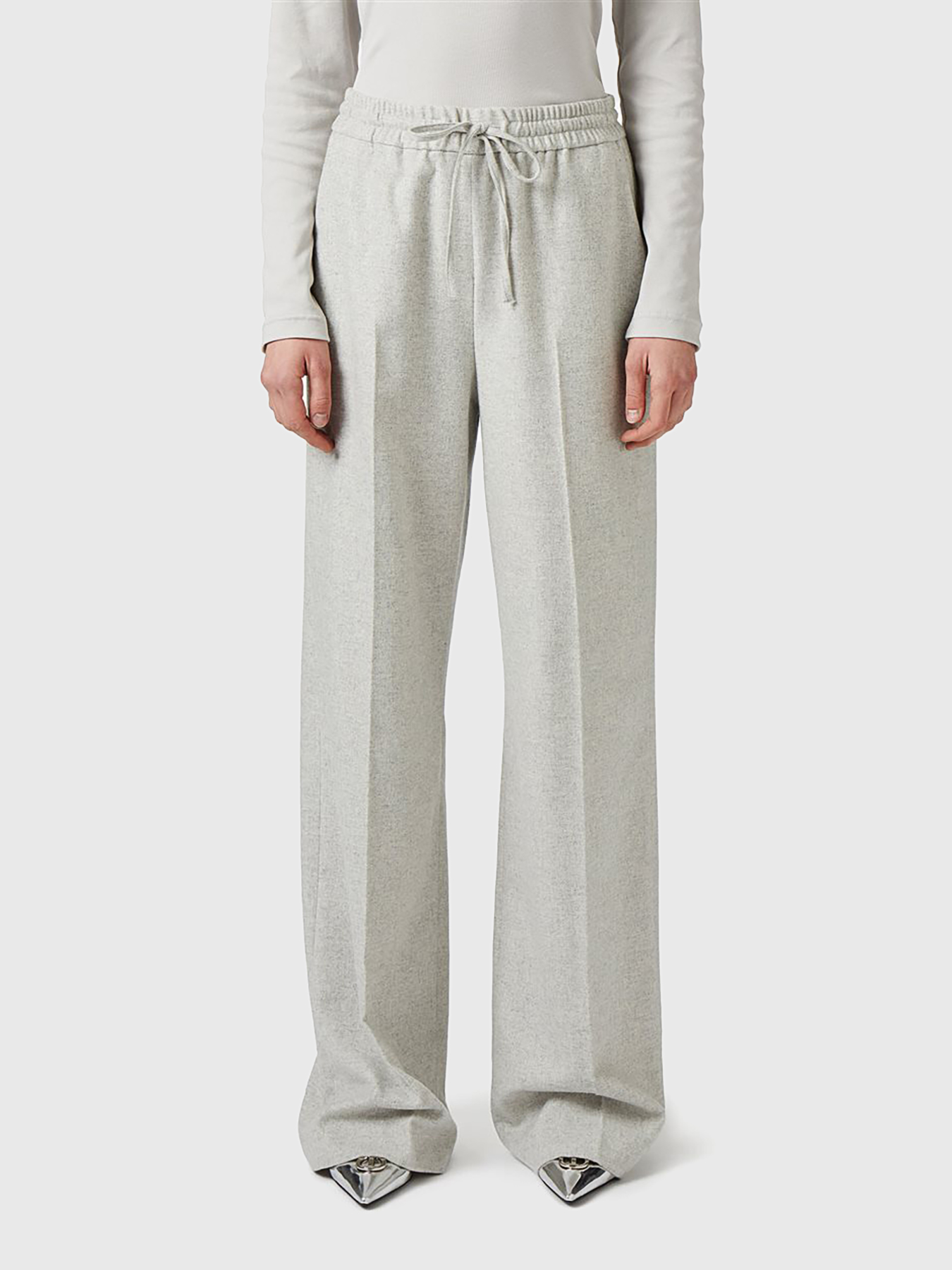 Wool blend woven trousers brand ICEBERG —