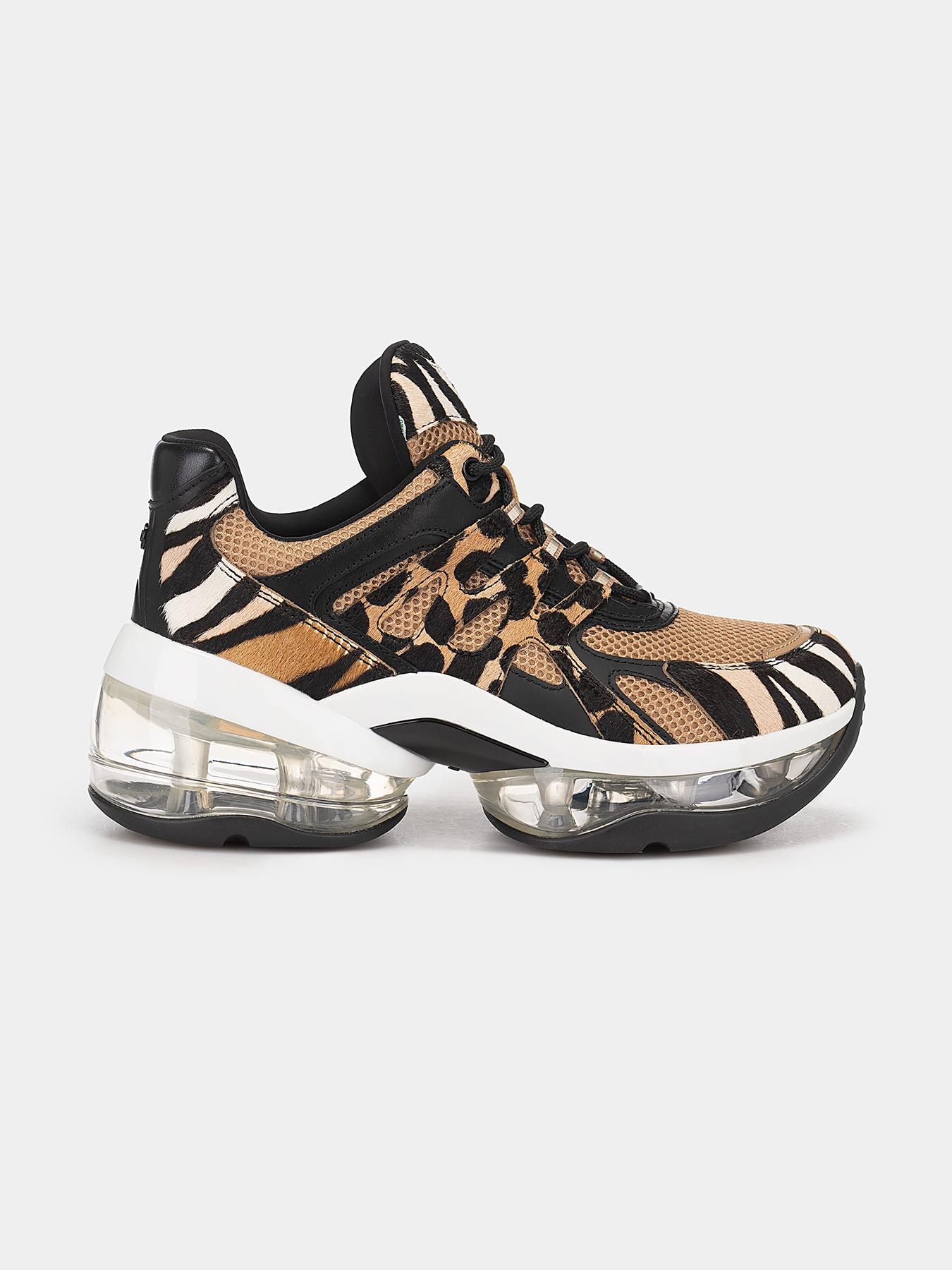 Multicolor sneakers with animal print brand MICHAEL KORS