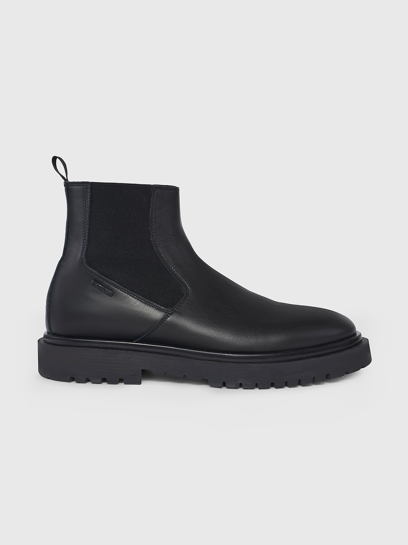 Black leather ankle boots brand ANTONY MORATO 