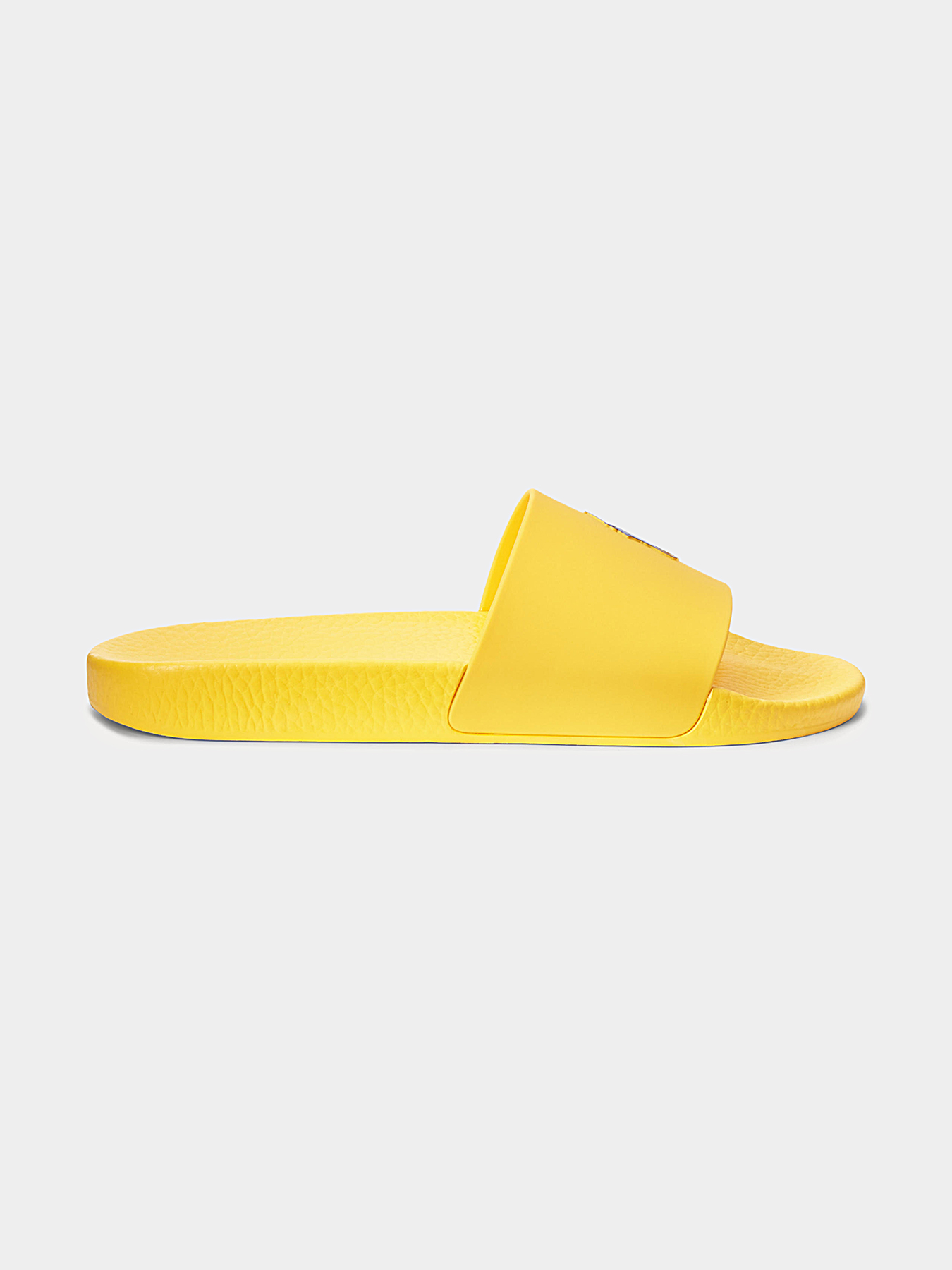 Beach slides in yellow color brand POLO 