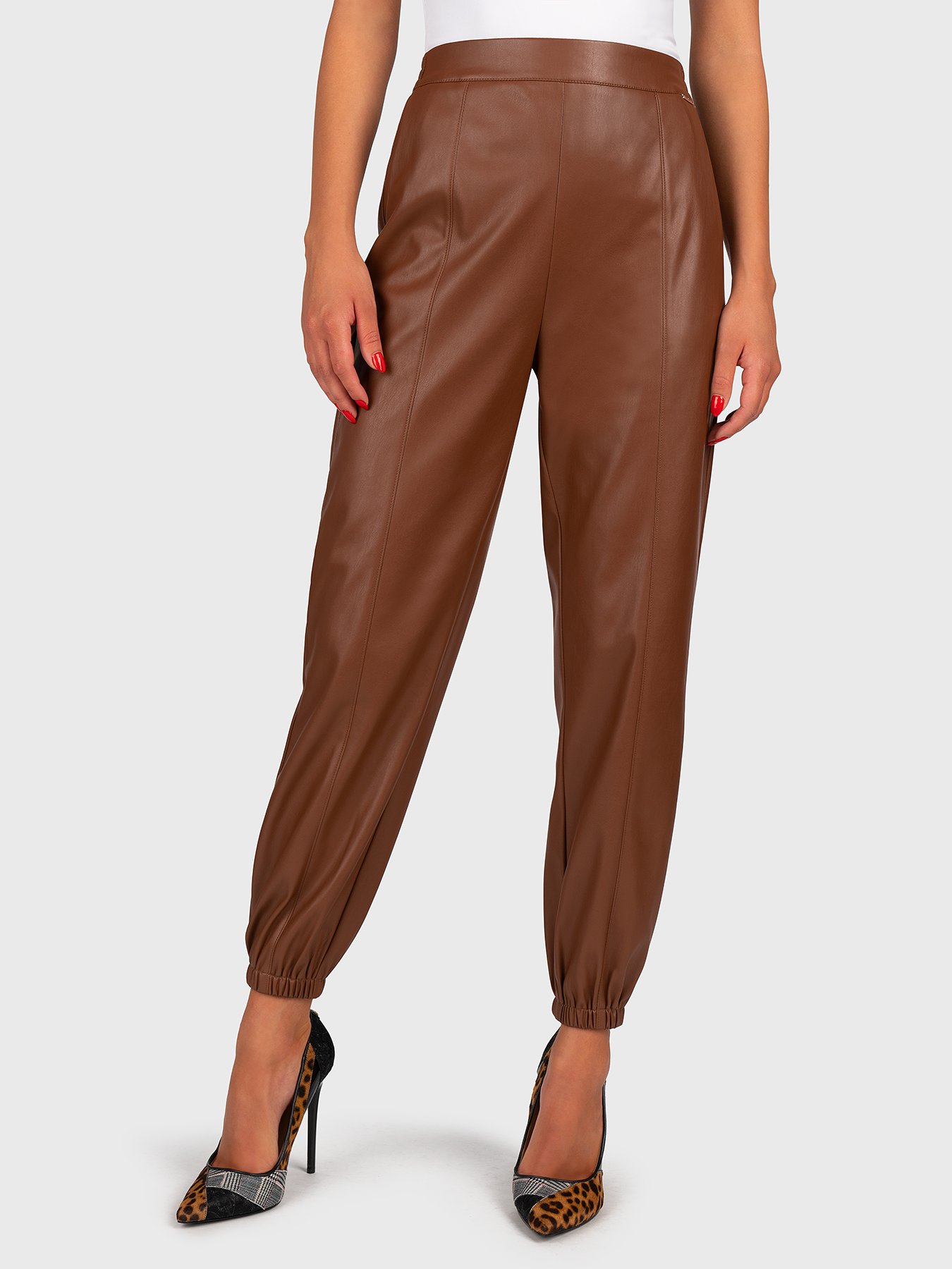 パンツ LIU JO Woman Pants Black WA5276T3051 22222 Cotton trousers with wide legs in black brand LIU JO