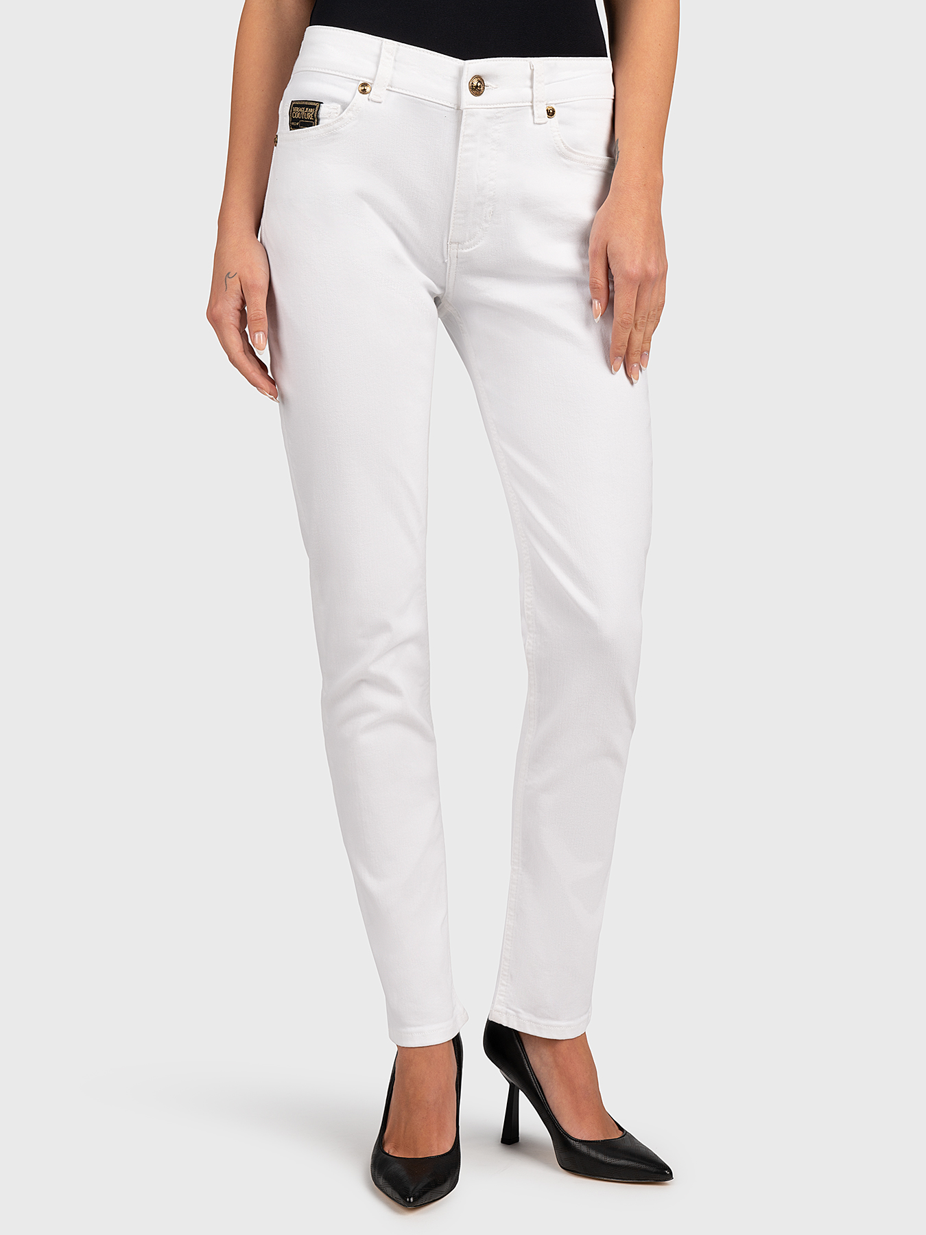 MELISSA jeans with logo embroidery brand VERSACE JEANS