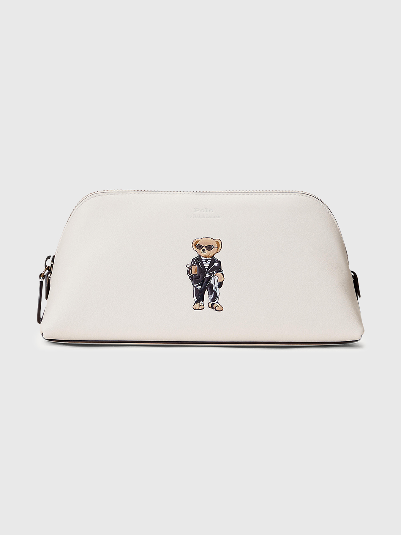 Leather briefcase with Polo Bear motif brand POLO RALPH LAUREN