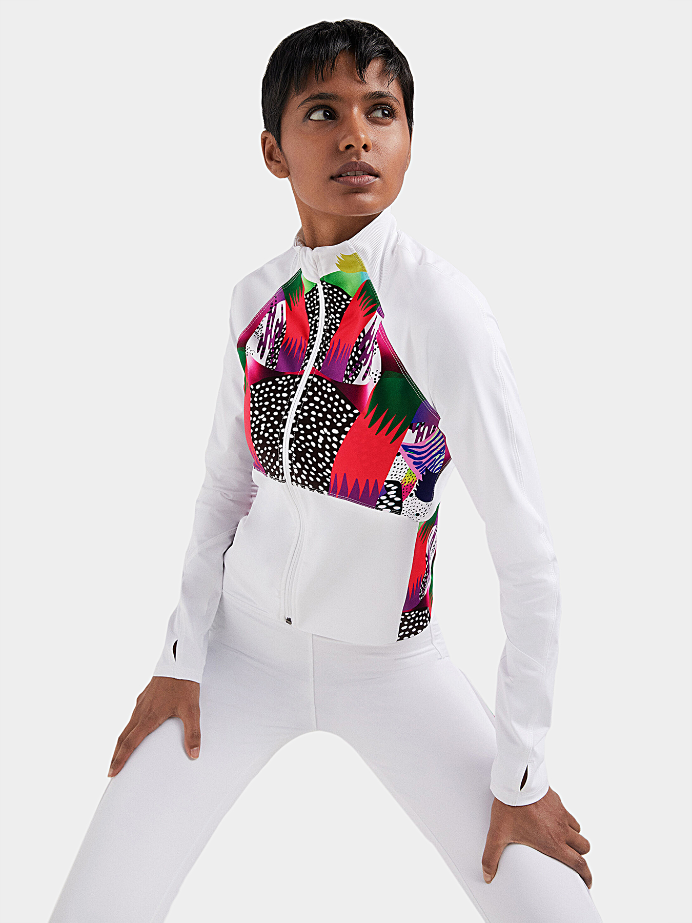 SALE☆Desigual ゆったり白ジャケット Sports jacket with zip brand DESIGUAL — Globalbrandsstore.com/en