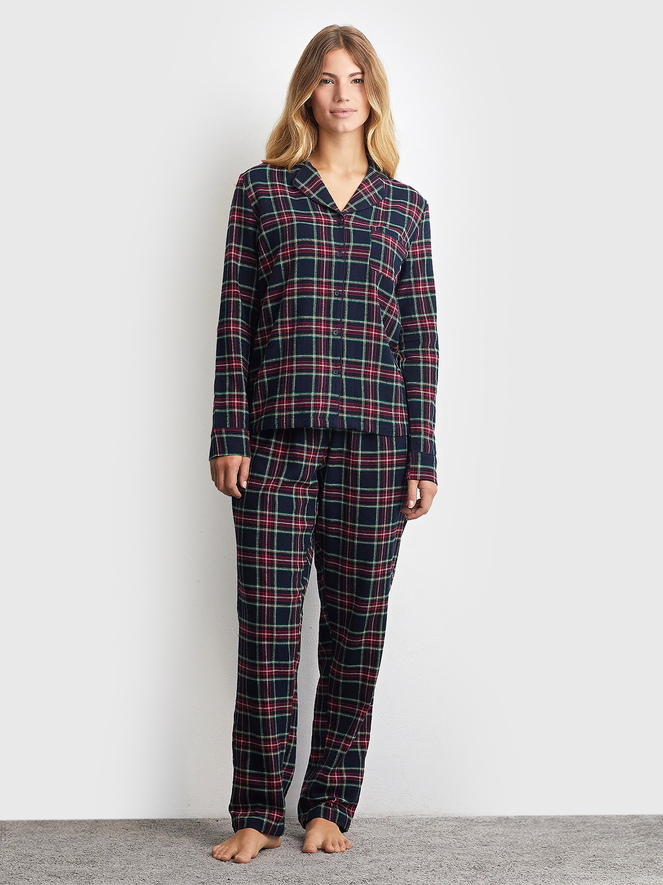 TARTAN FAMILY pyjamas with check print brand YAMAMAY ...