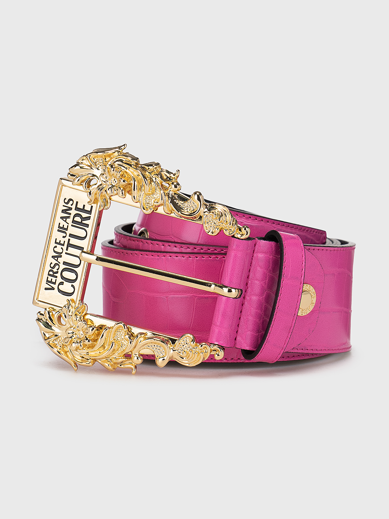 Belt with gold buckle brand VERSACE JEANS COUTURE