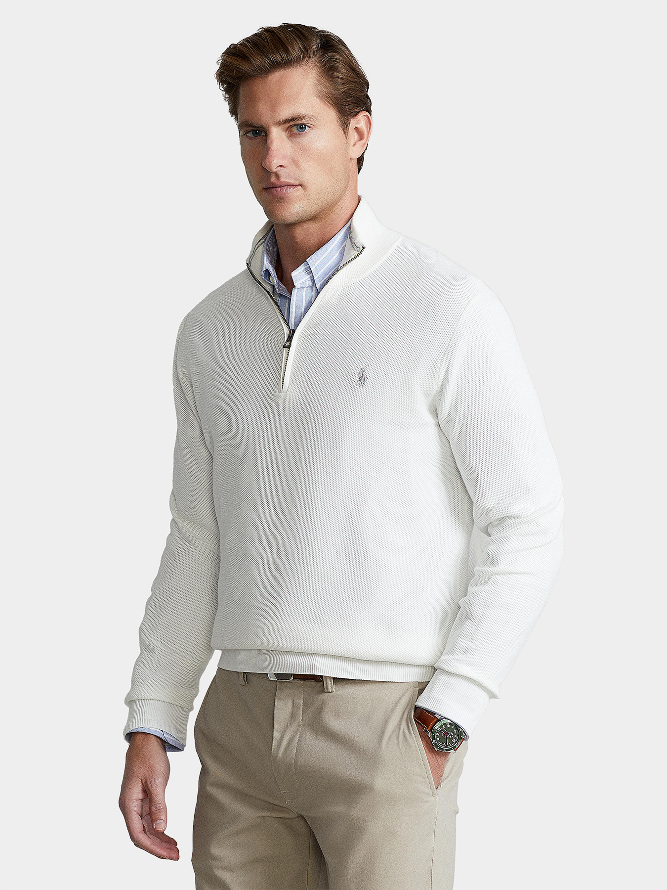 Cotton sweather with zipper brand POLO RALPH LAUREN