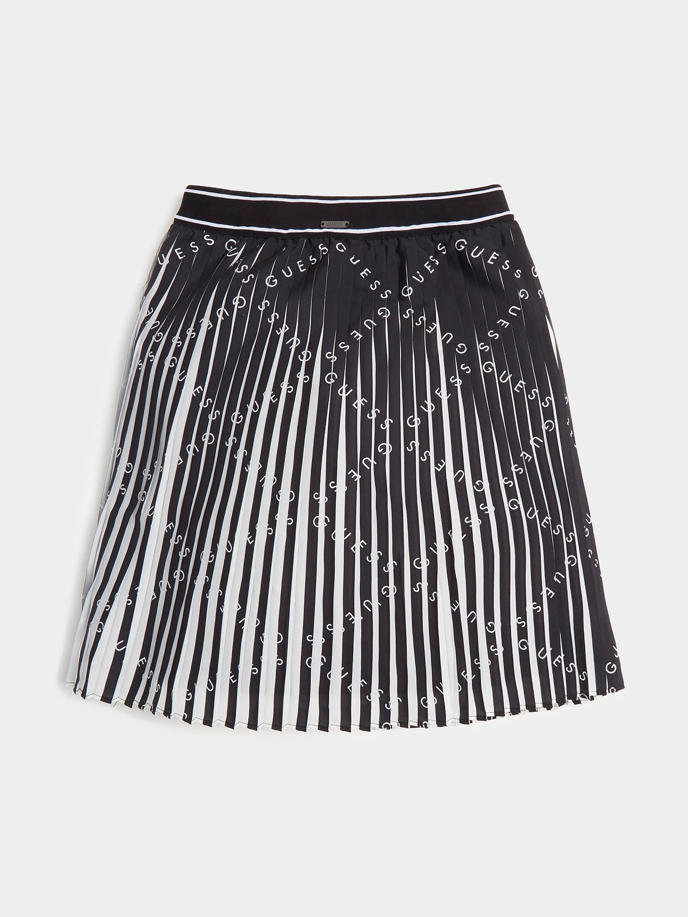 Pleated skirt with logo print brand GUESS