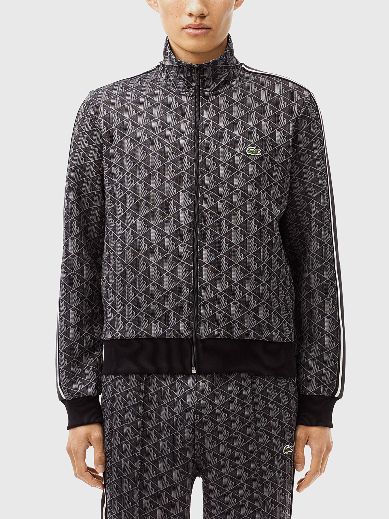 Sweatshirt with monogram print brand LACOSTE
